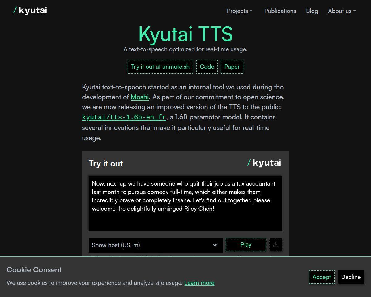 Kyutai TTS