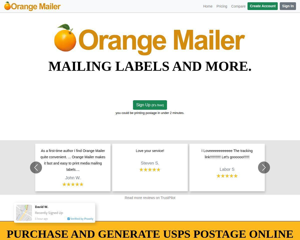 Orange Mailer