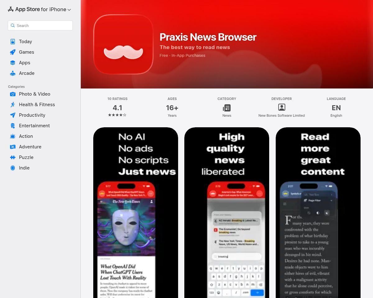 Praxis News for iOS