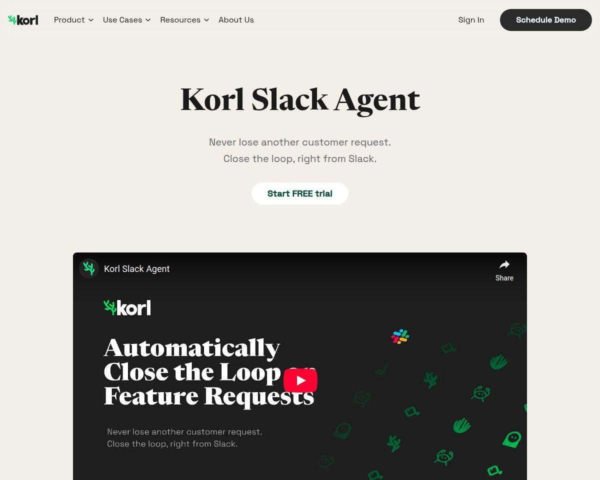Slack Feature Request Agent