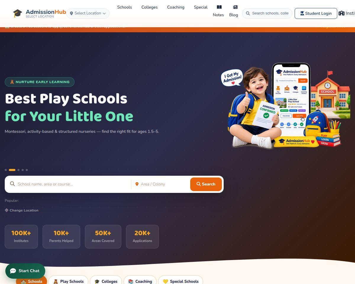 https://admissionhub.co.in/