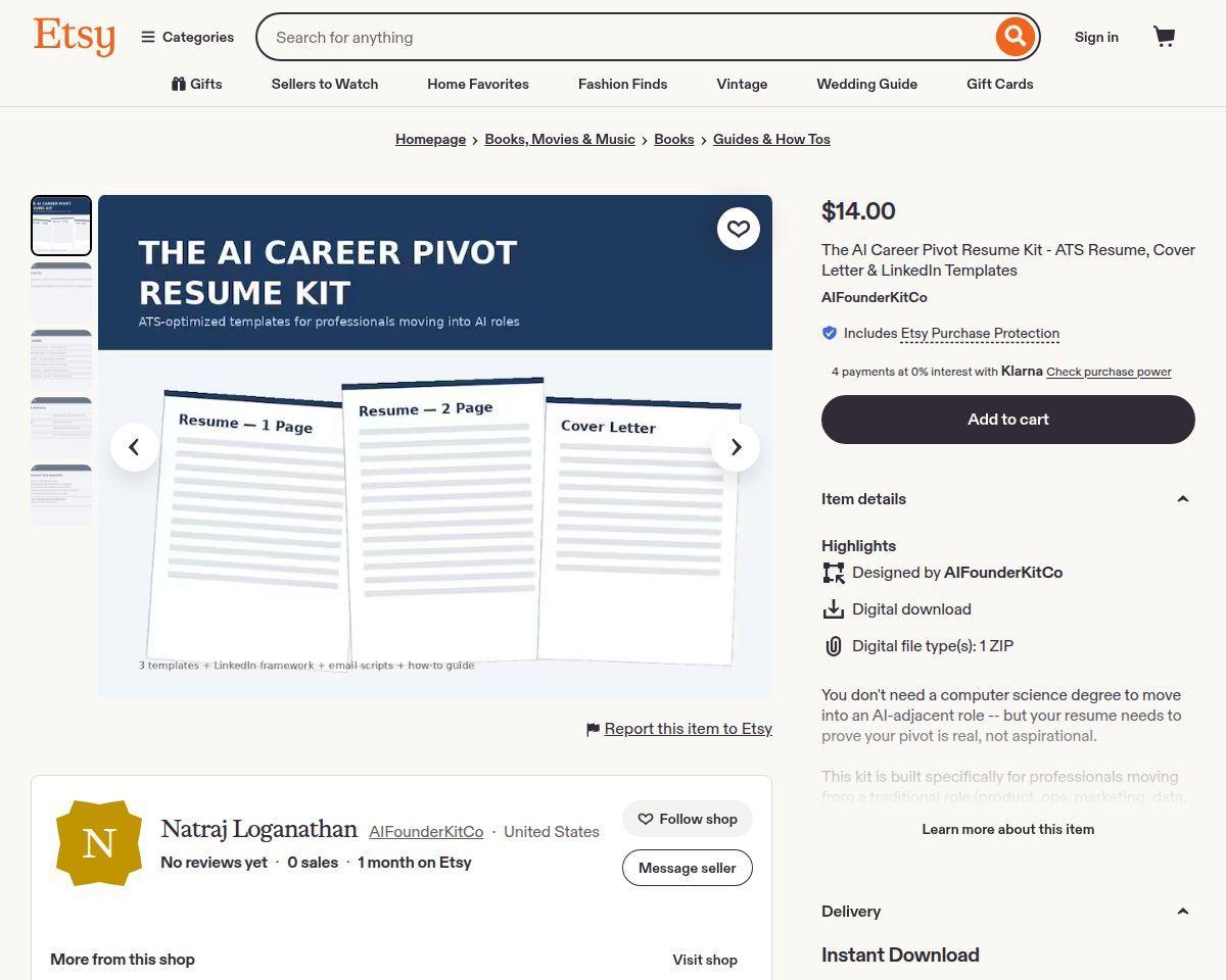AI Career Pivot Resume Kit