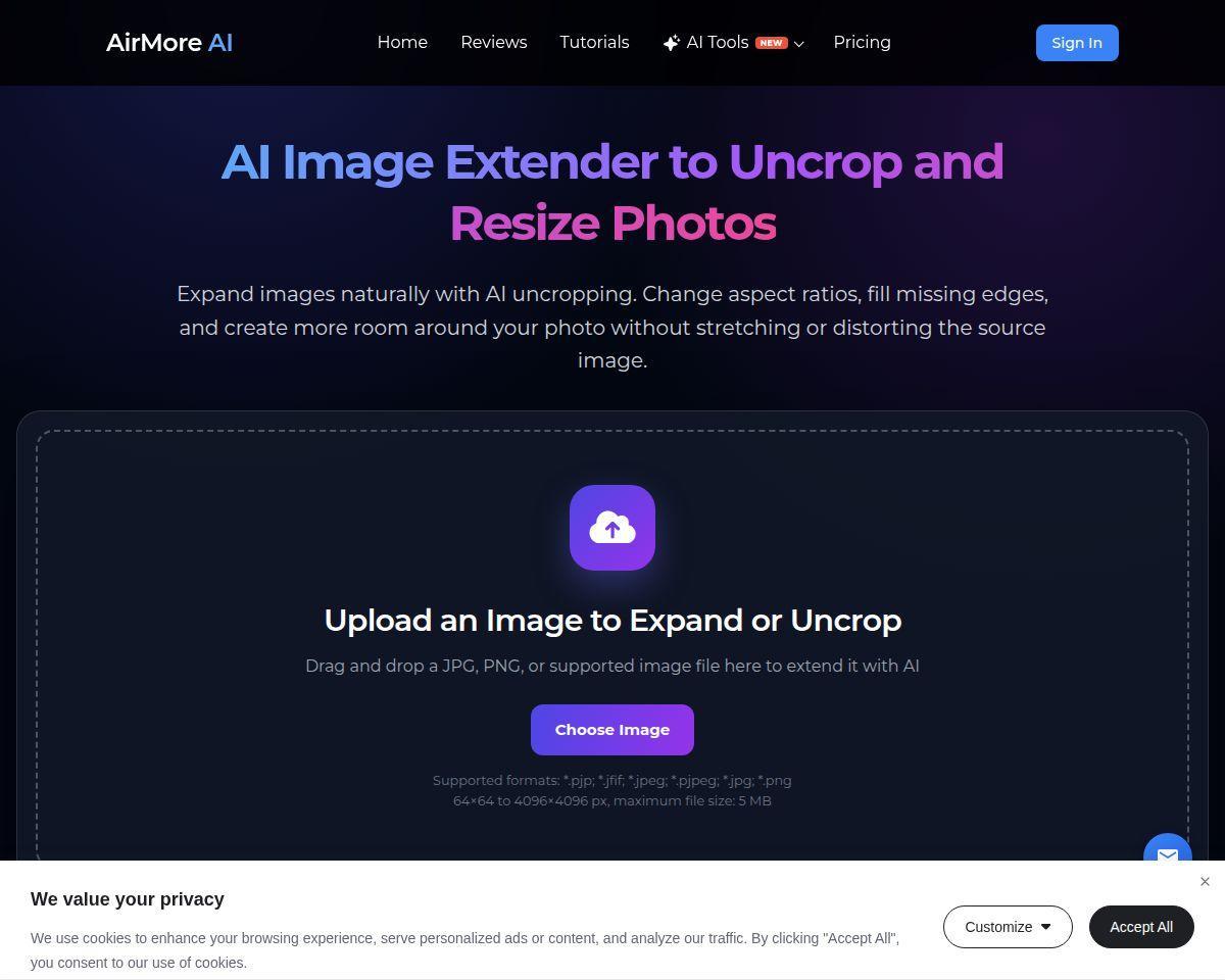 AirMore ai image extender
