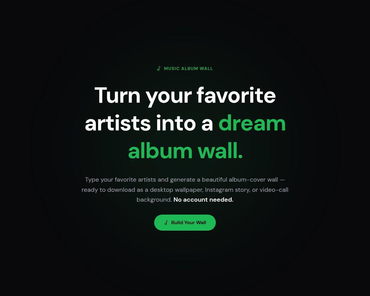 AlbumWall Screenshot