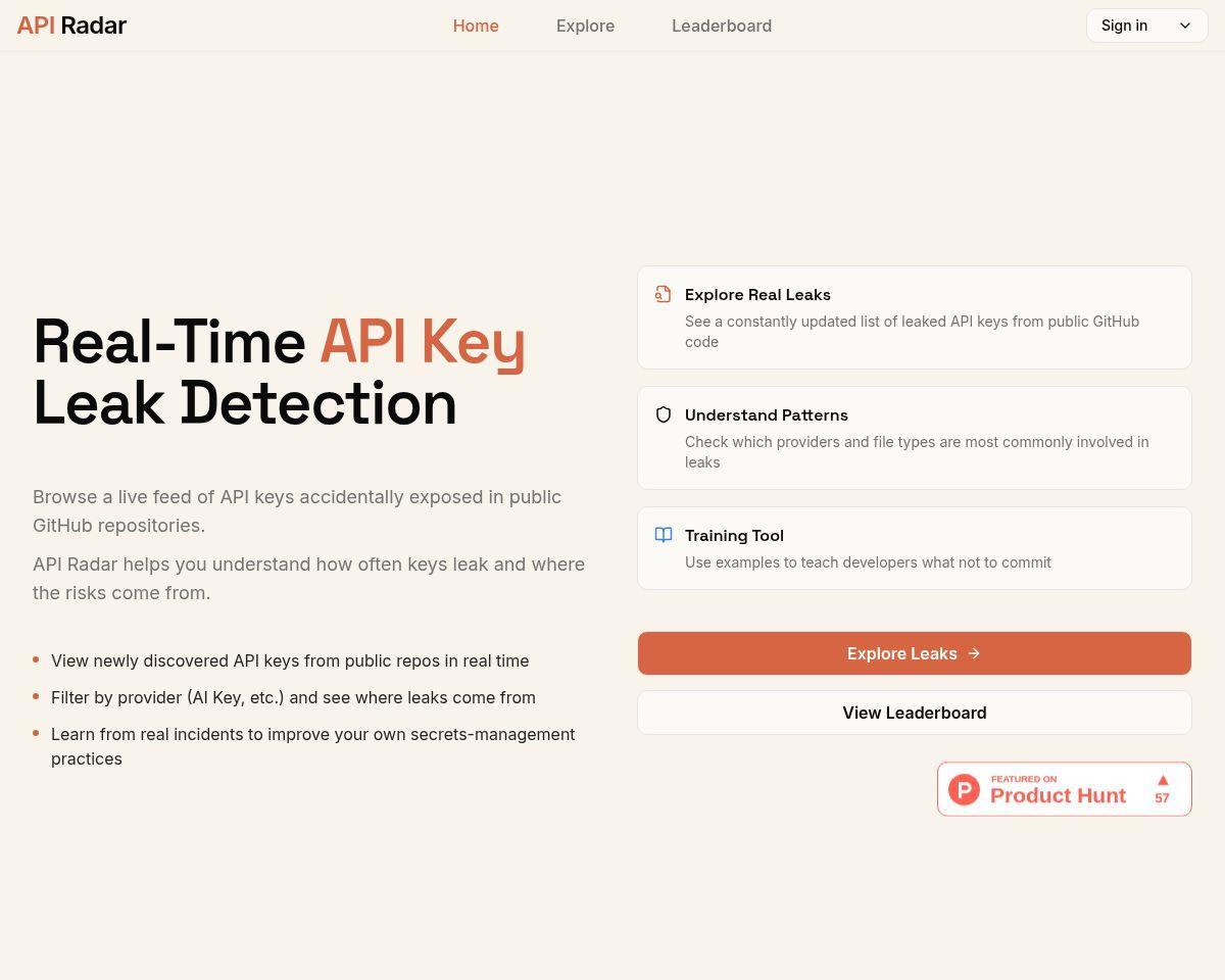 API Radar