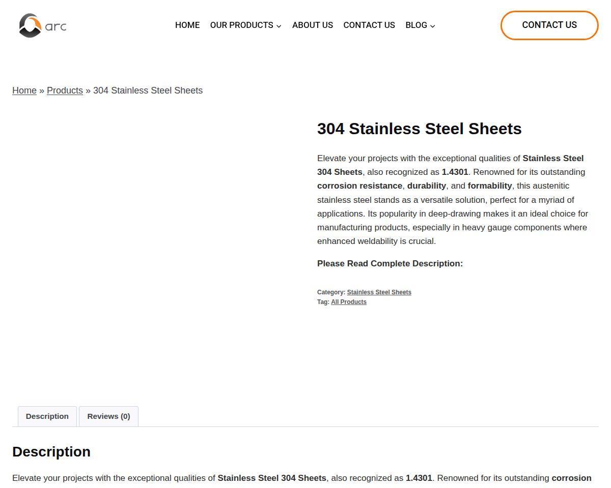 https://arcstainless.in/product/304-stainless-steel-sheets/
