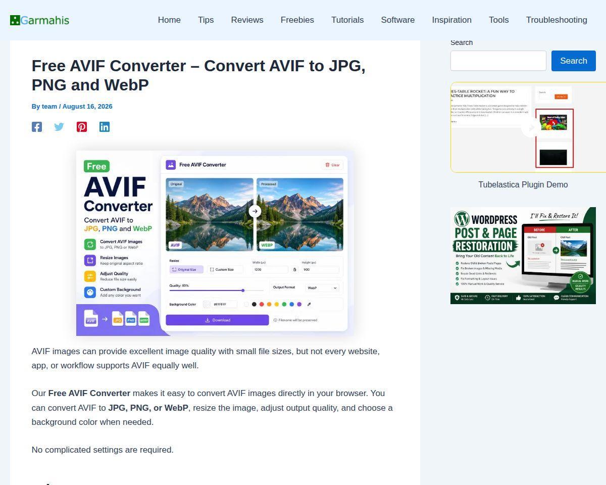 AVIF Converter