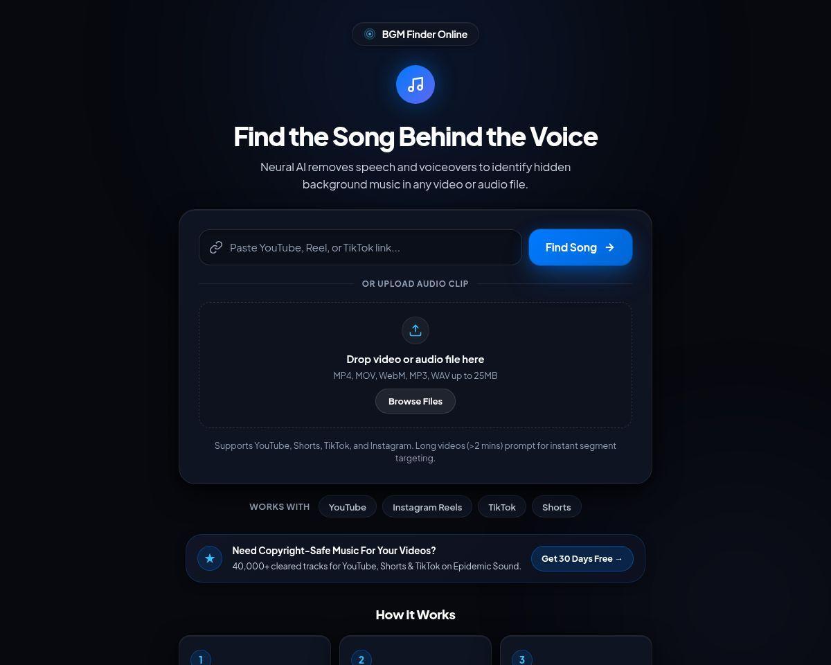 BGM Finder Online