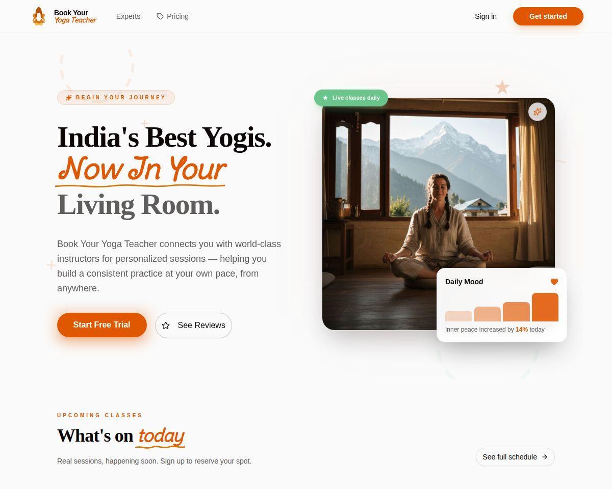 Bookyour Yoga Teacher