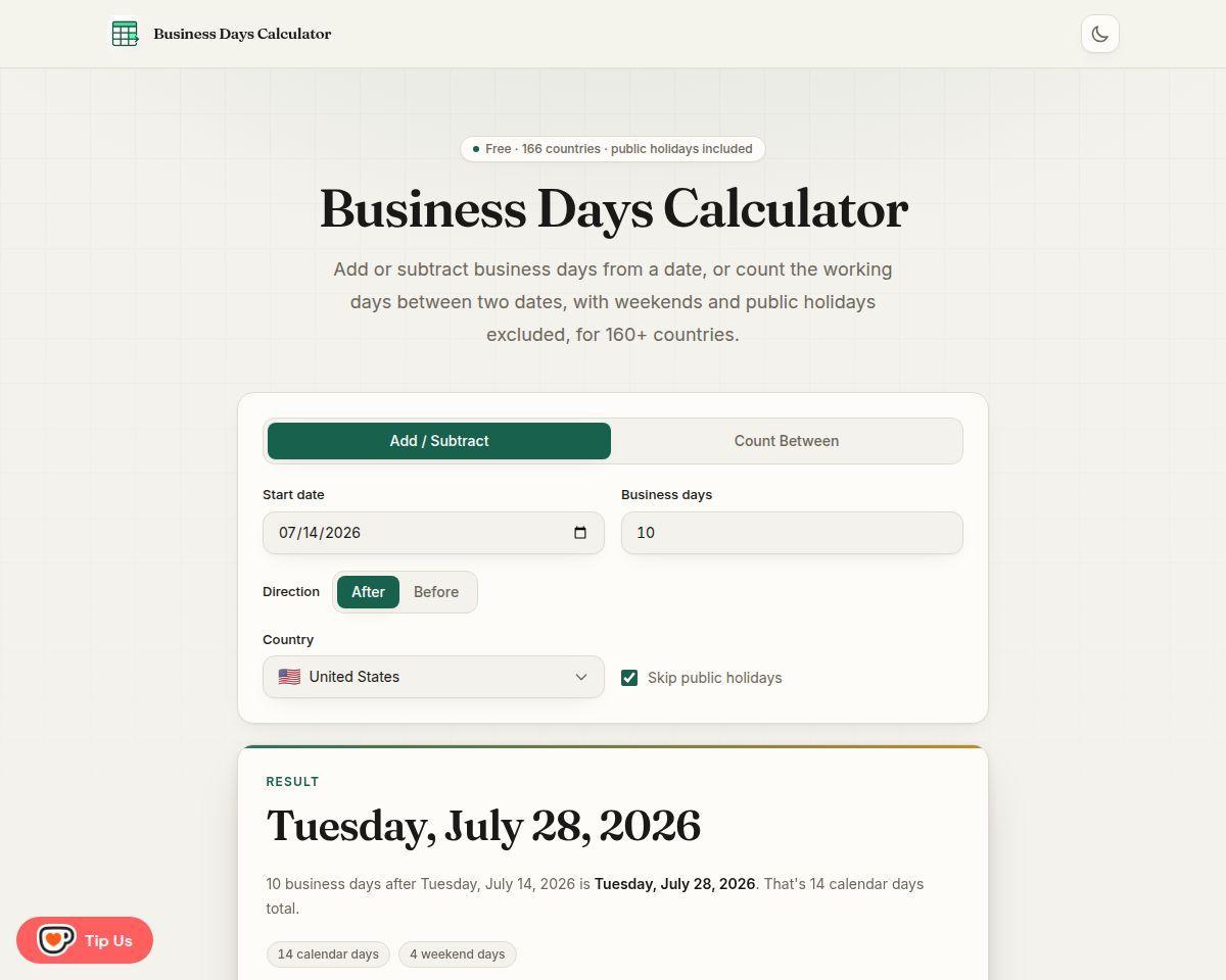 https://calculatebusinessdays.com/