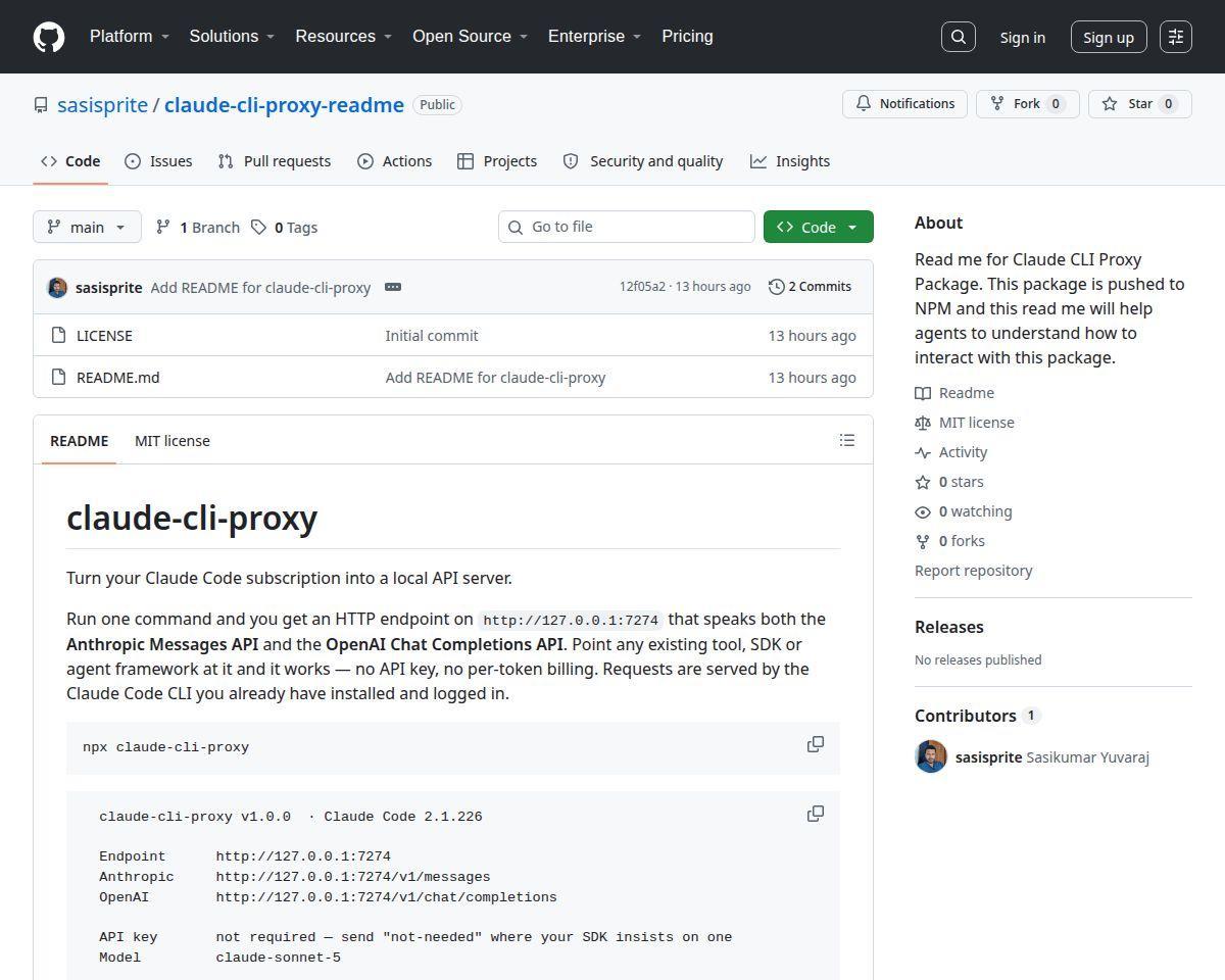 Claude CLI Proxy
