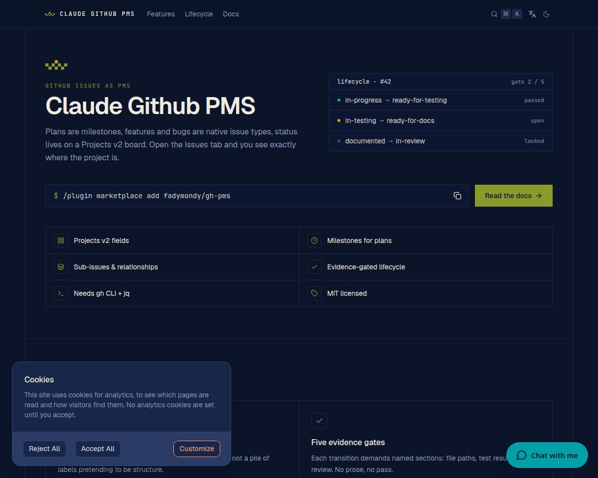 Claude GitHub PMS