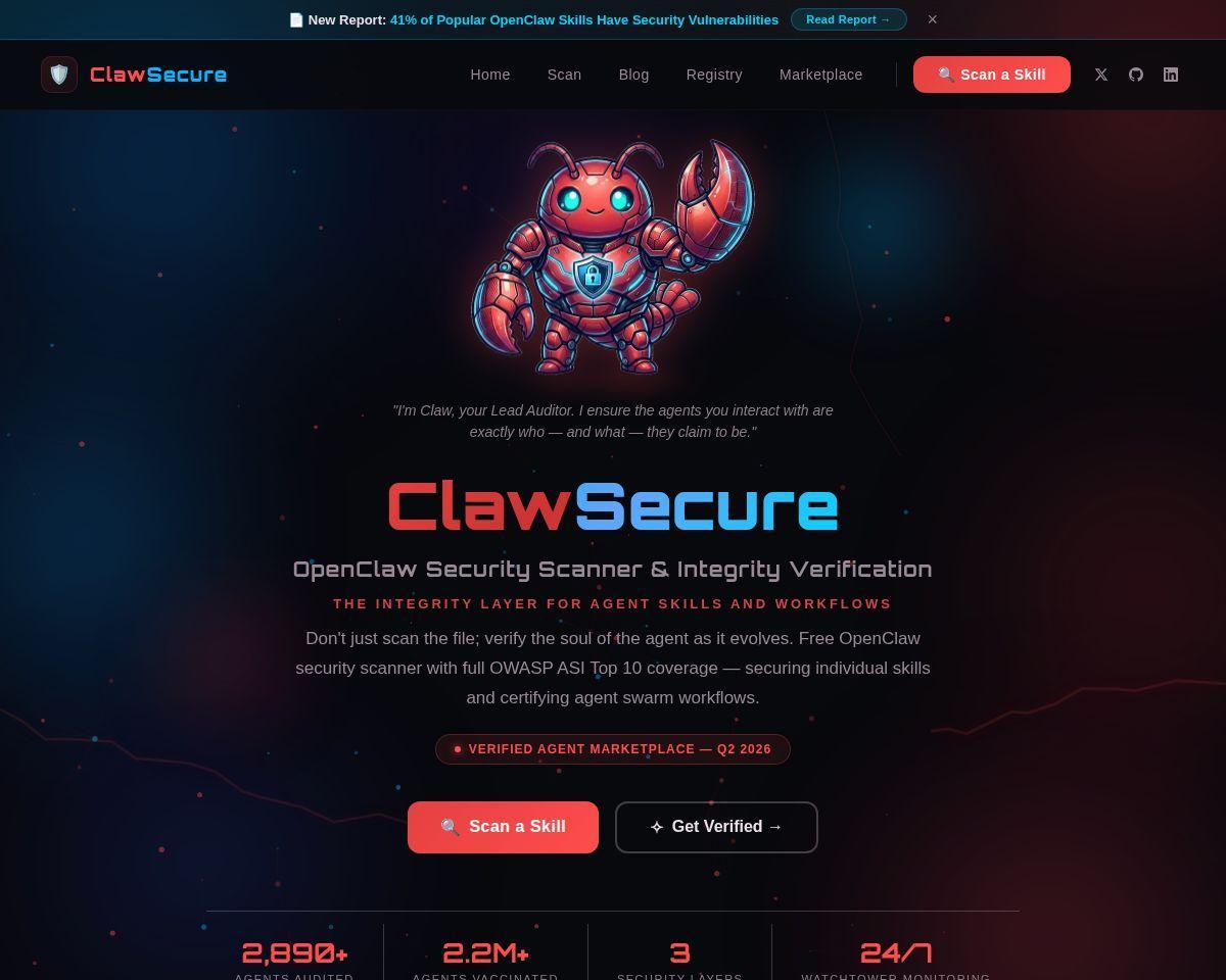 ClawSecure Screenshot