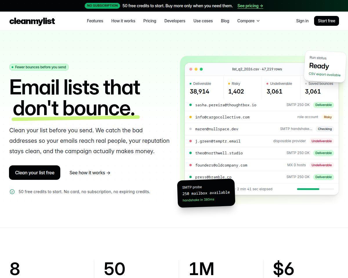 CleanMyList.io