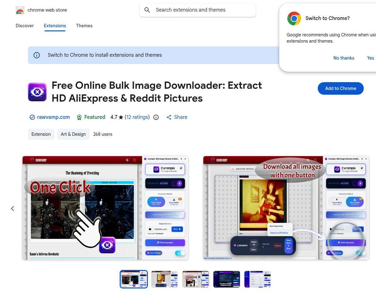 CXRompix: Free Bulk Image Downloader
