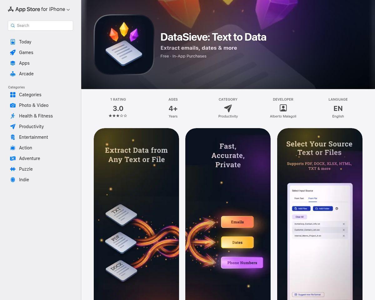 DataSieve 2.0