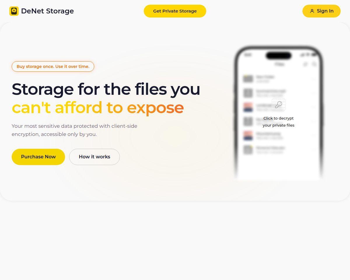 DeNet Storage Desktop