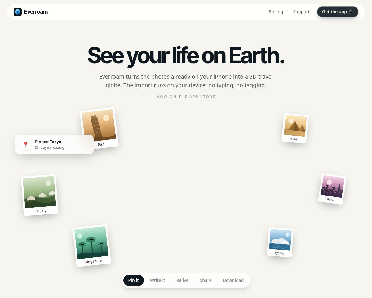 Everroam: Travel Map & Globe