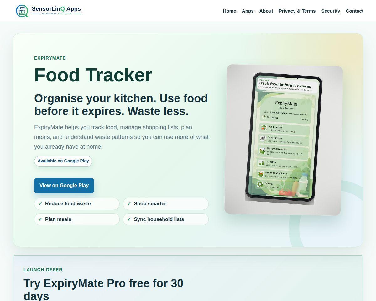 ExpiryMate: Food Tracker