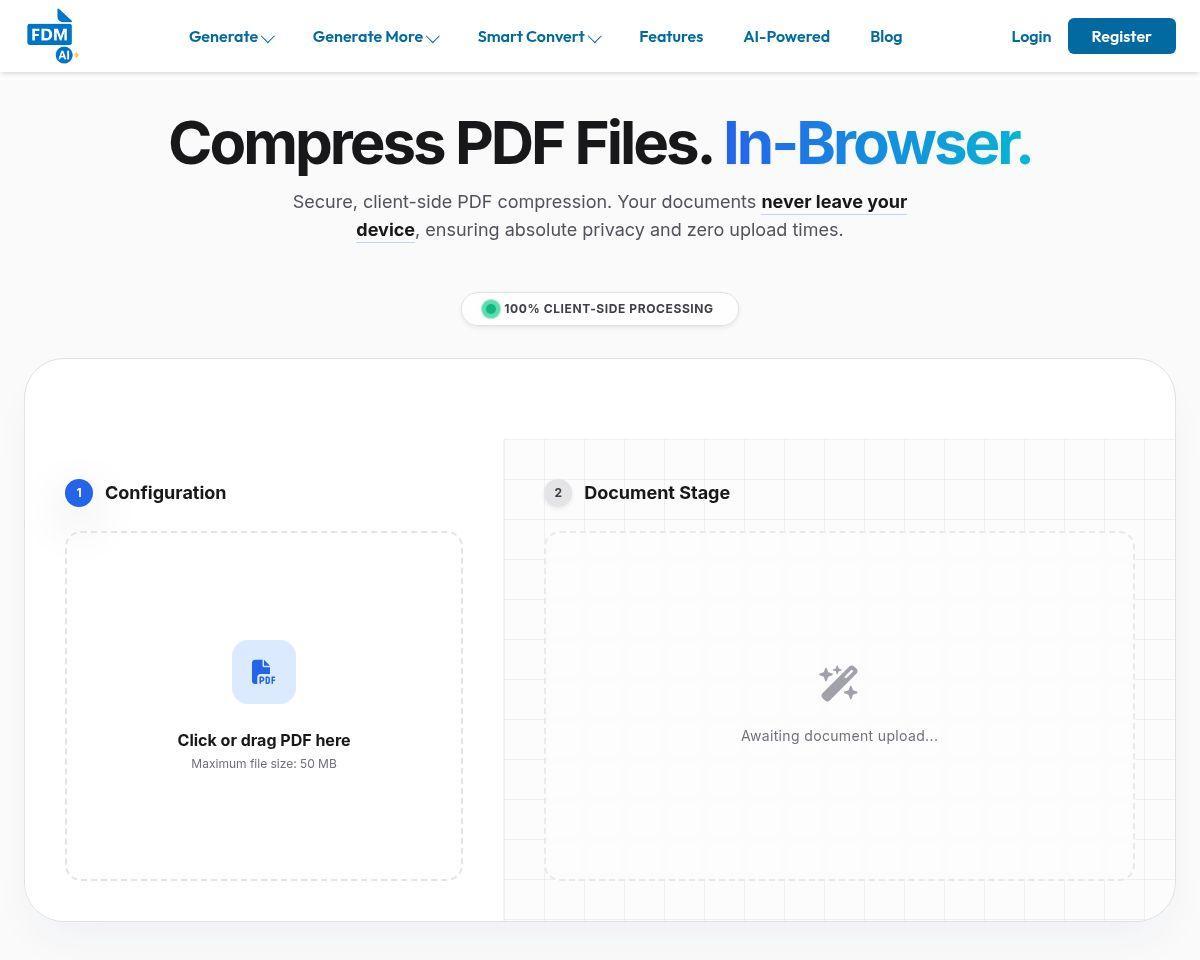 FDM AI PDF Compressor
