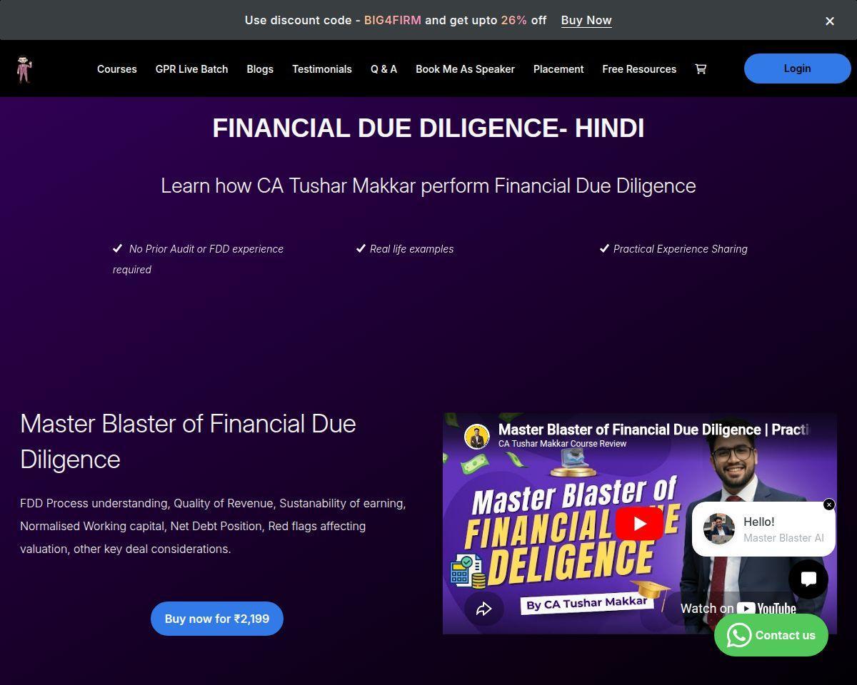Financial Due Diligence Masterclass