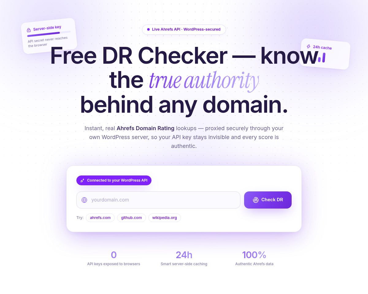 Free DR Checker