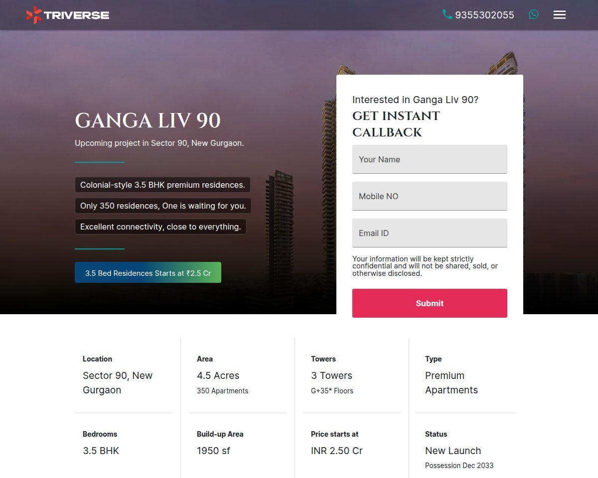 https://www.triversehomes.com/ganga-liv90-new-project-sector-90-gurgaon/
