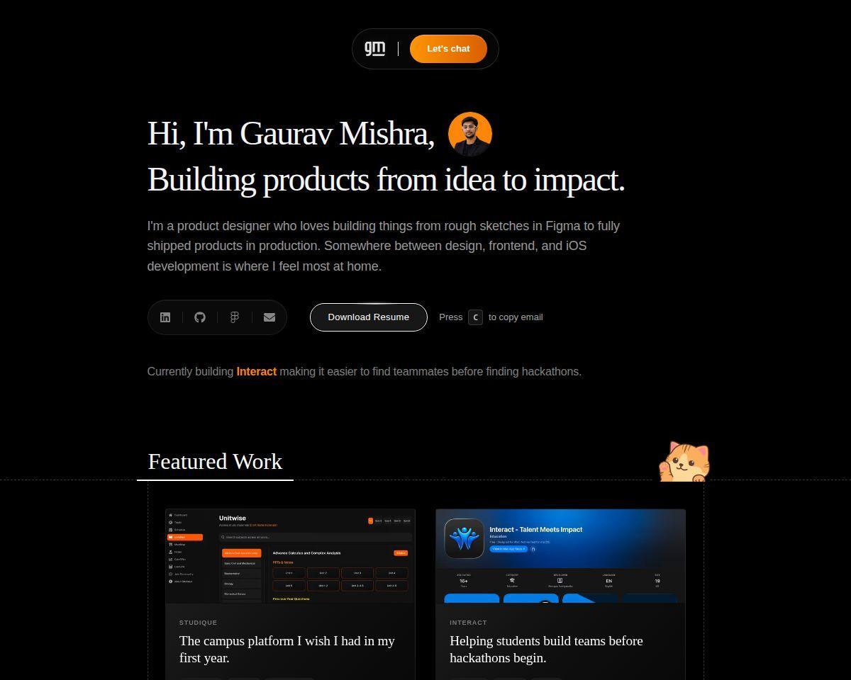 https://gauravmishra.dev/