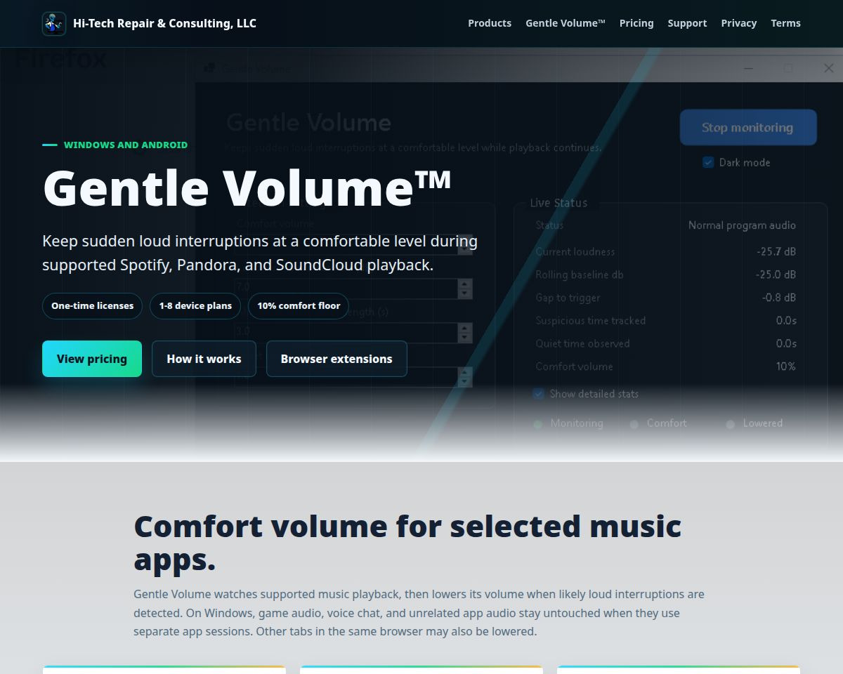Gentle Volume