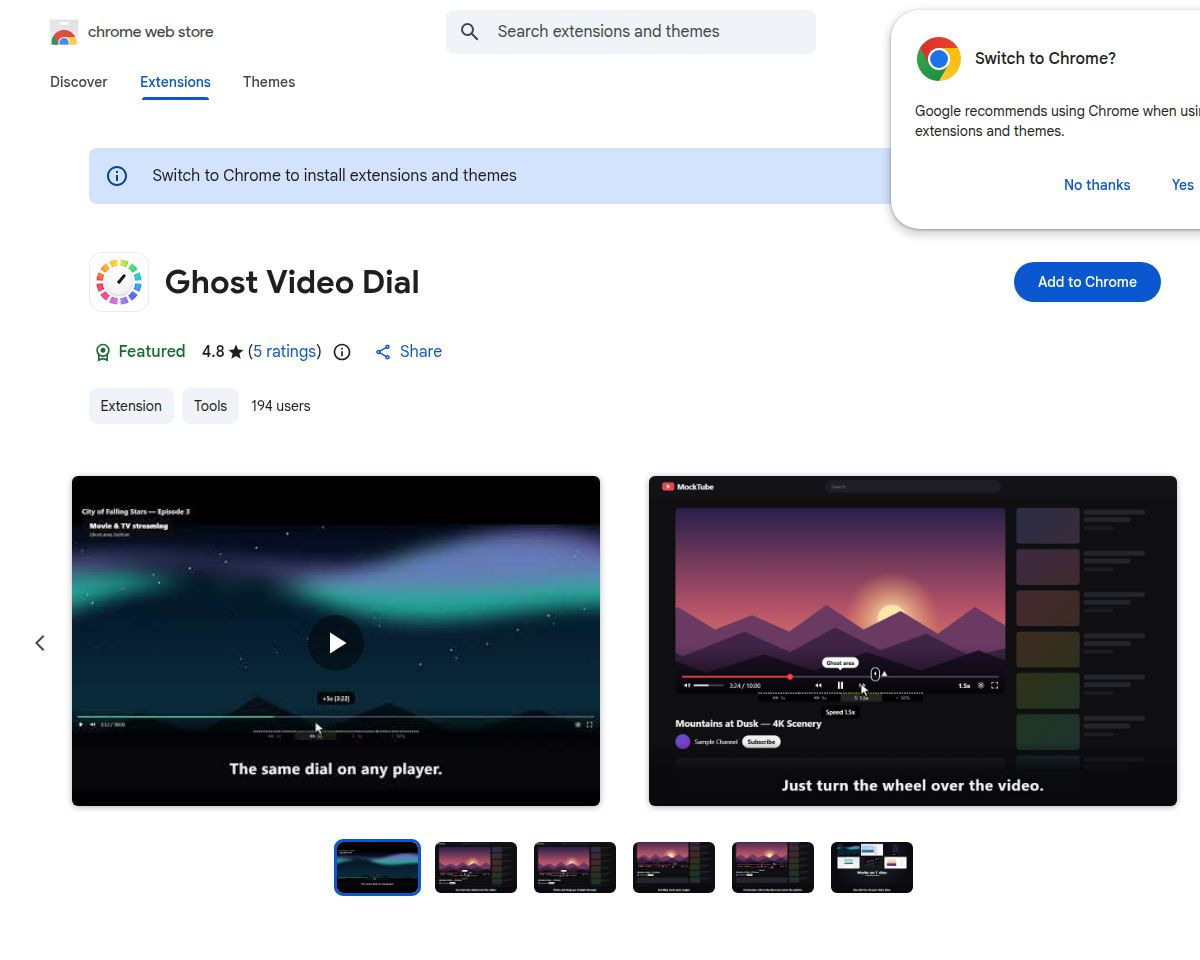 Ghost Video Dial