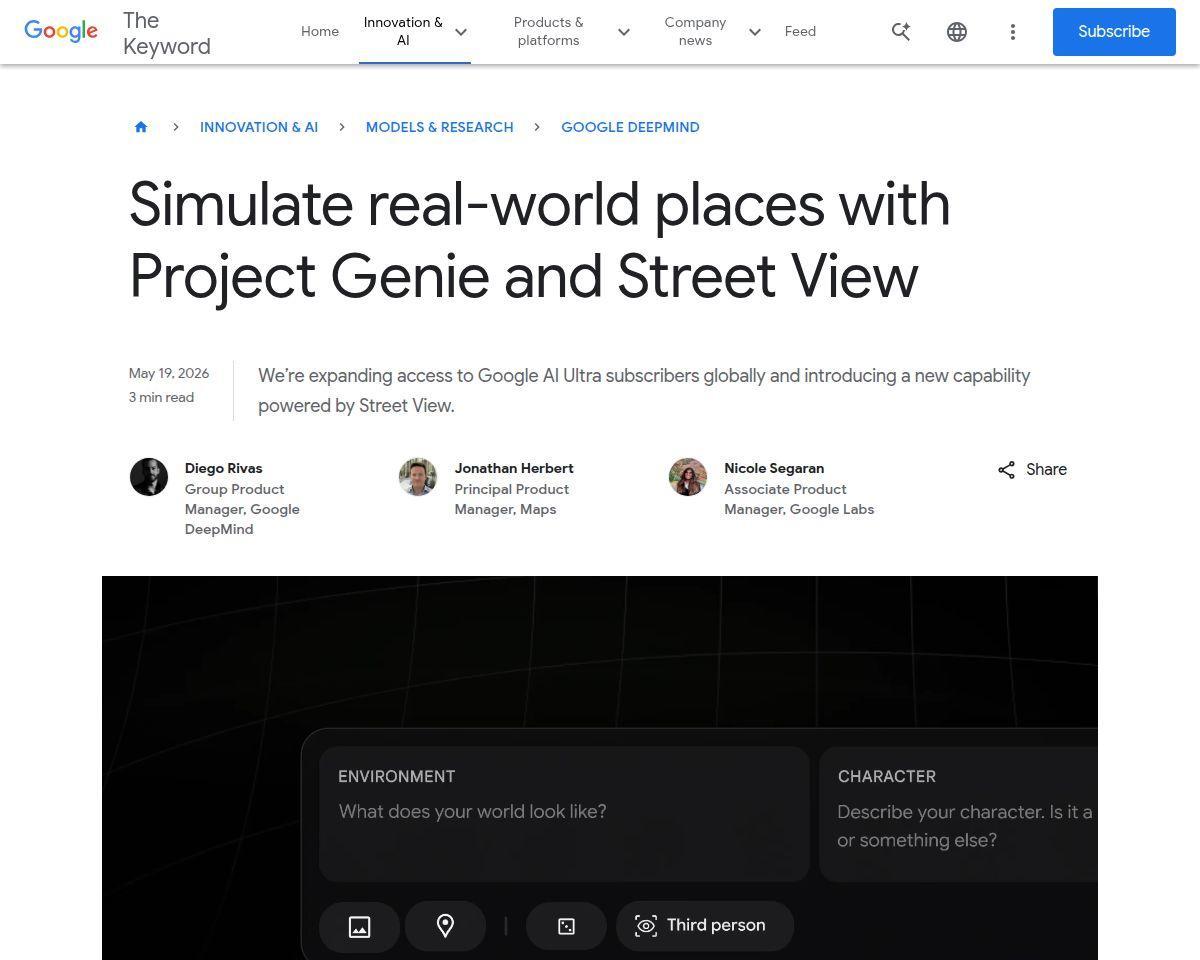 Google Project Genie