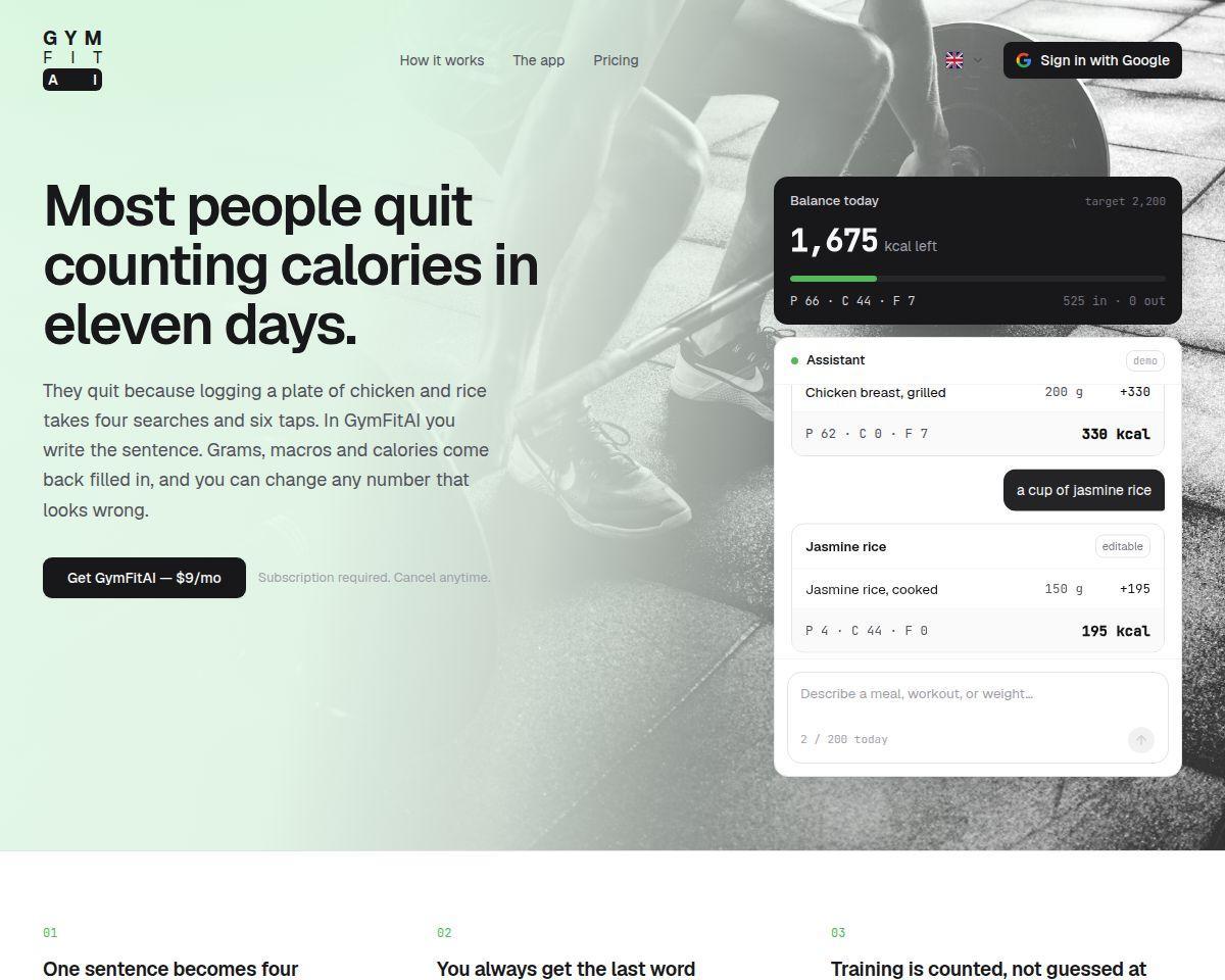 GymFitAI Screenshot