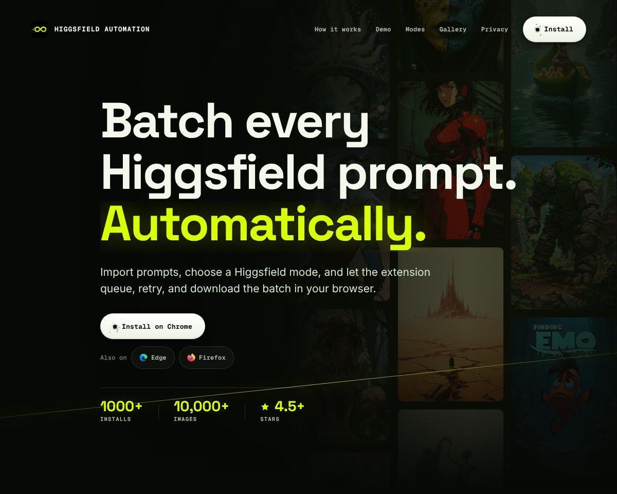 Higgsfield Automation