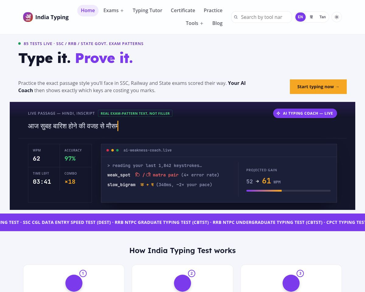 India Typing