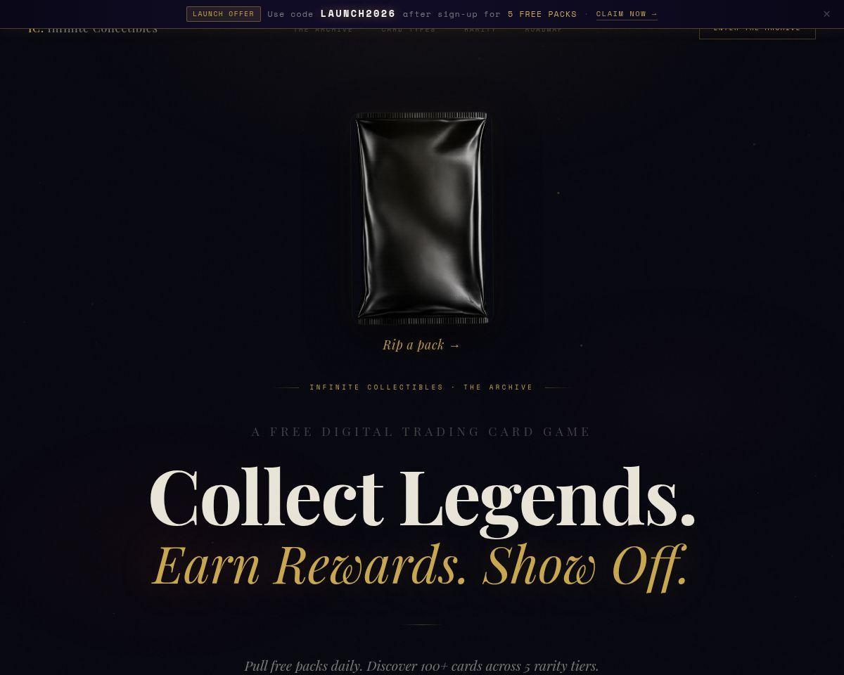 https://infinitecollectibles.io/