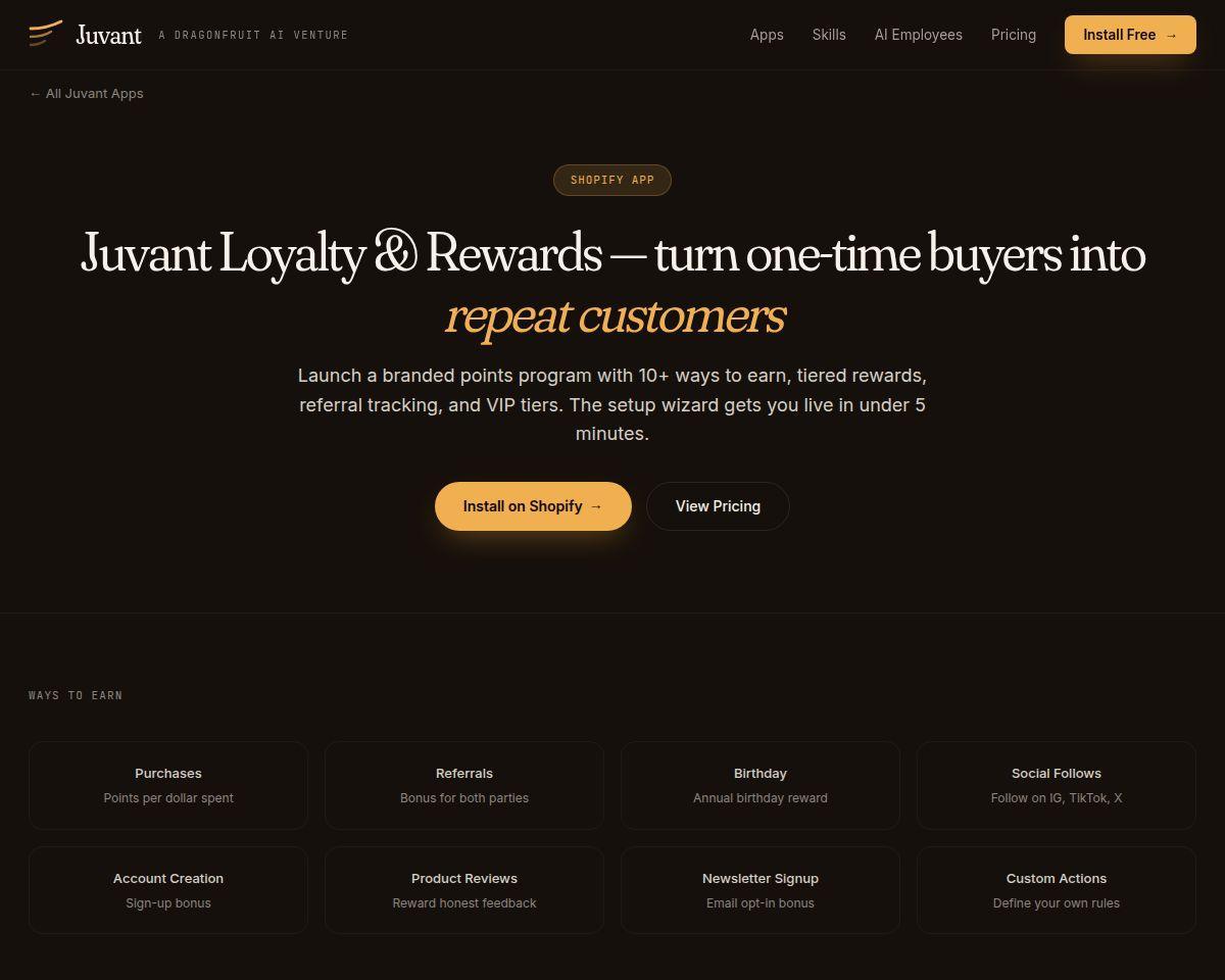 Juvant Loyalty & Rewards
