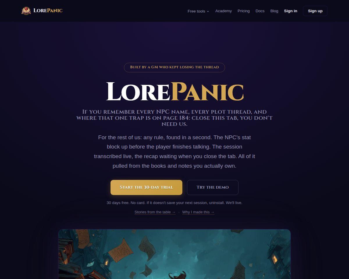 LorePanic