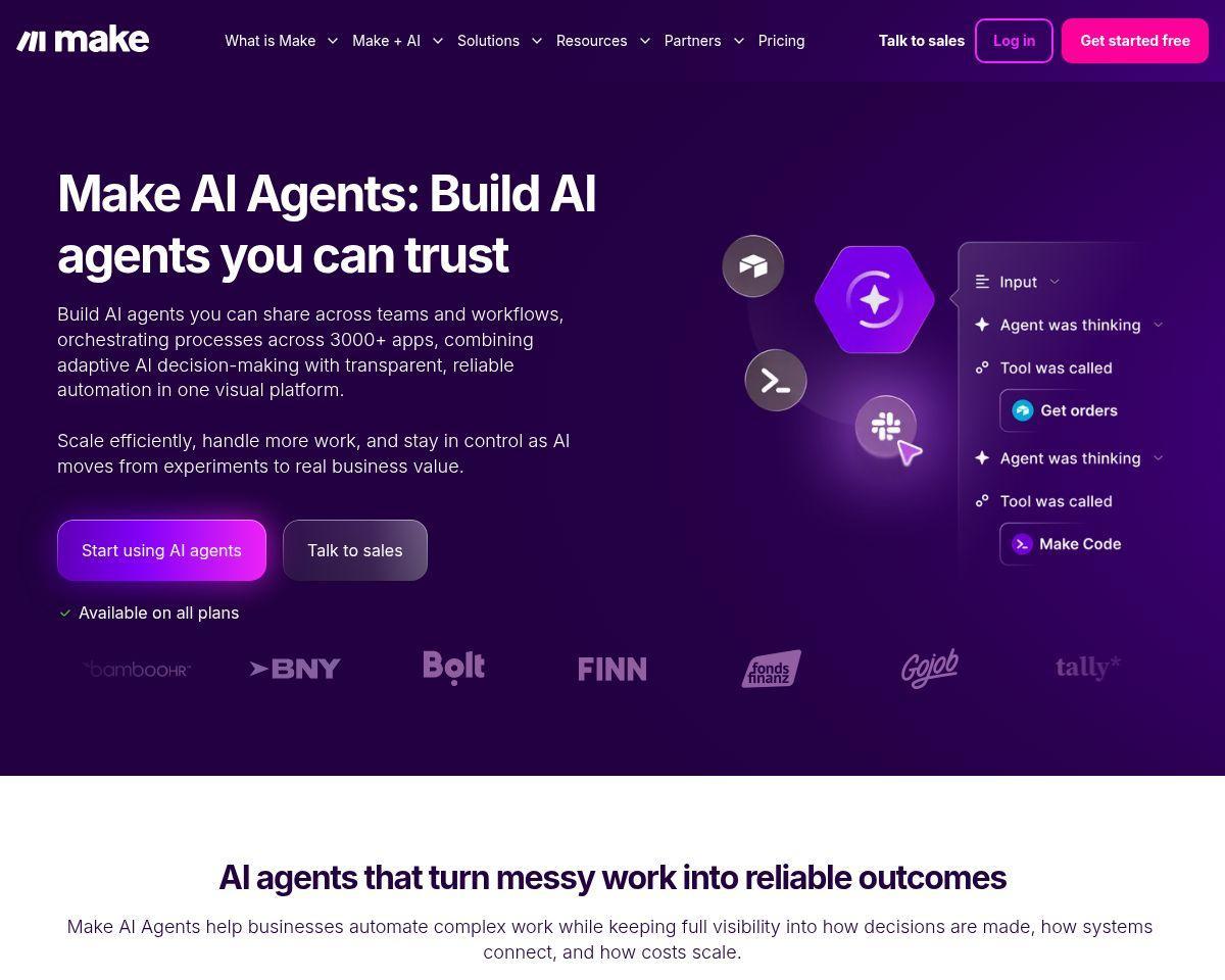 https://www.make.com/en/ai-agents