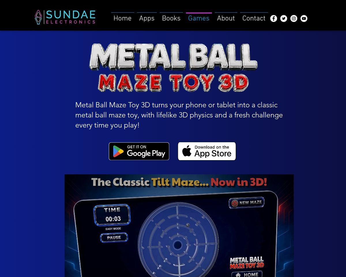 Metal Ball Maze Toy 3D