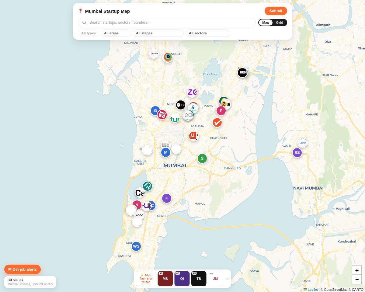 Mumbai Startup Map