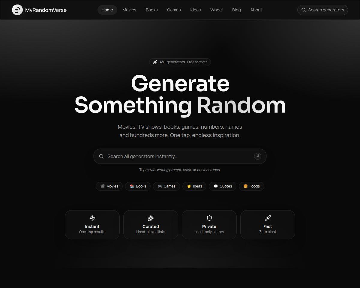 MyRandomVerse