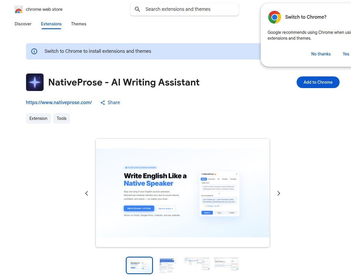 https://chromewebstore.google.com/detail/nativeprose-ai-writing-as/ofppbapdpfadeakhmfailibbkedigmaj