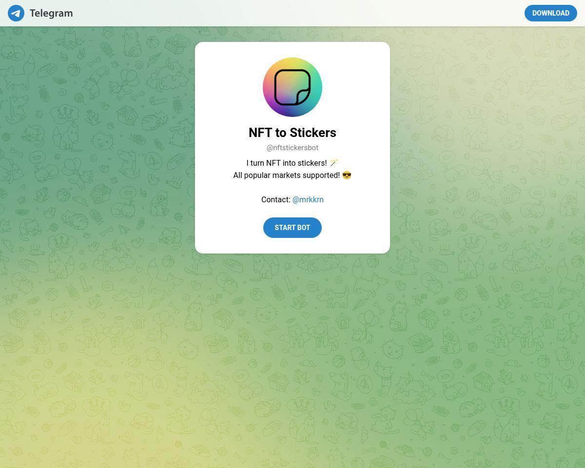 NFT Stickers Bot