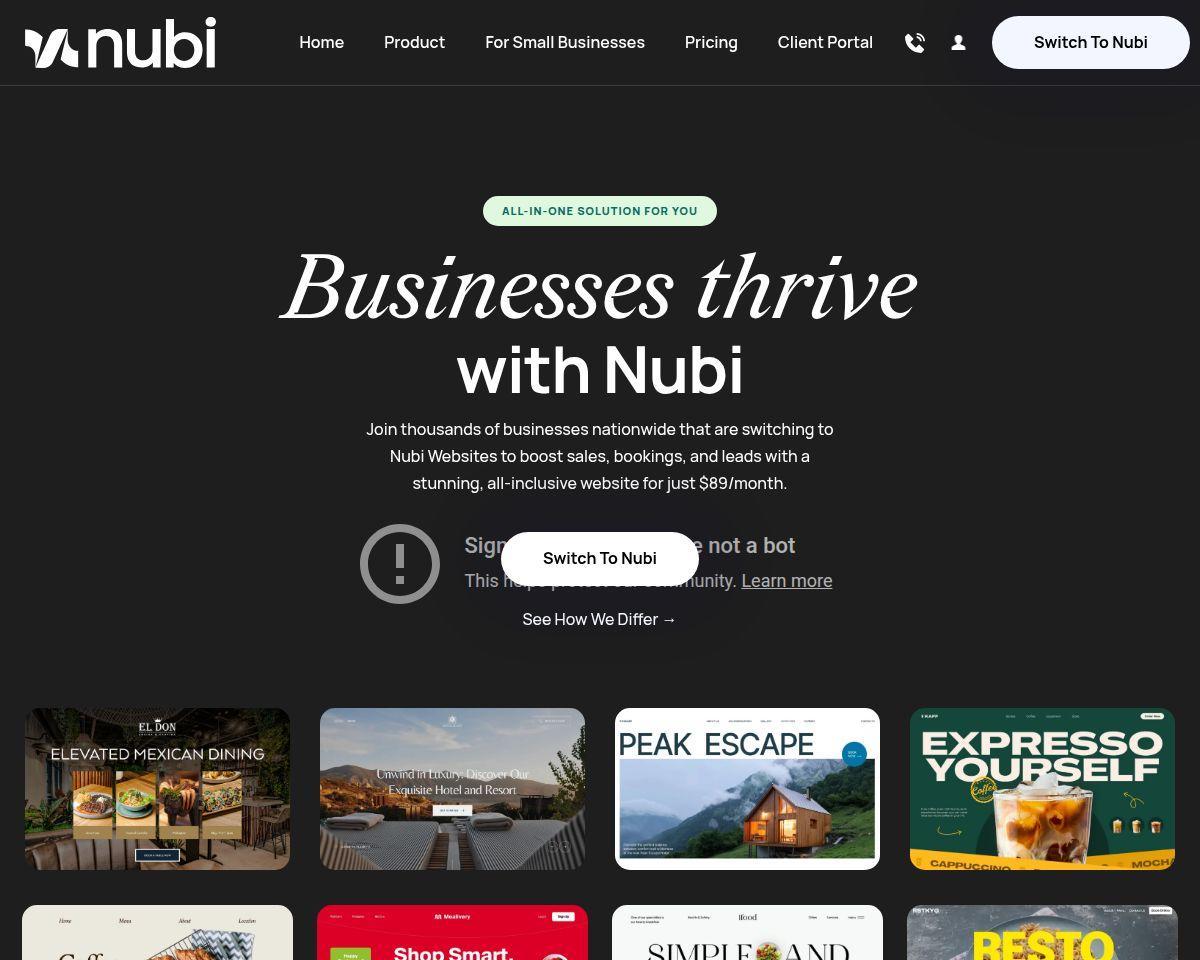 Nubi Websites