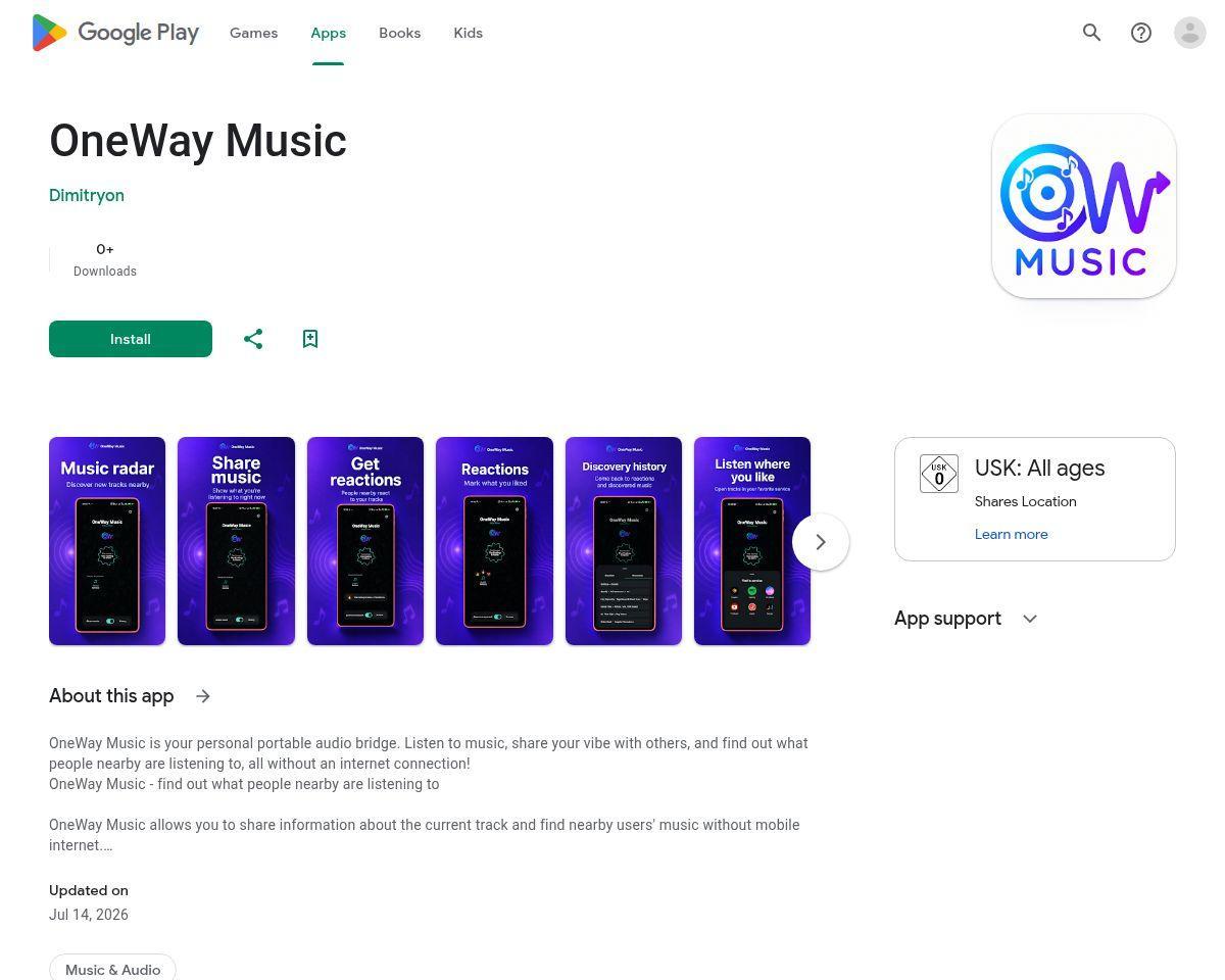 https://play.google.com/store/apps/details?id=com.oneway.music