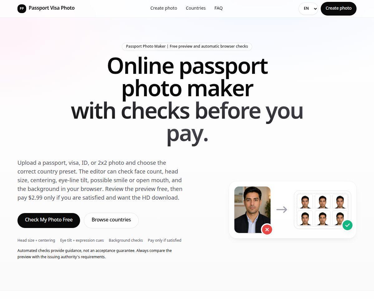 Passport Visa Photo Studio