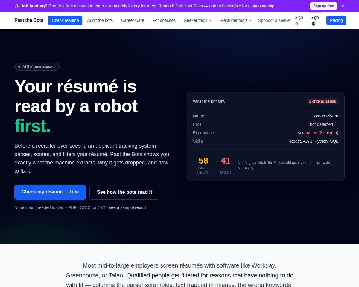Past the Bots