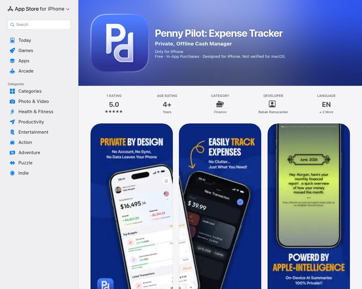 Penny Pilot: Expense Tracker