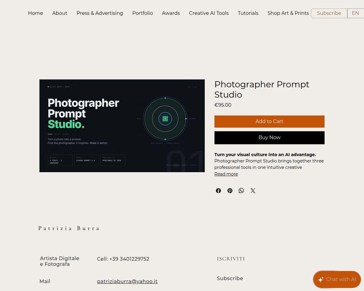 Photographer Prompt Studio