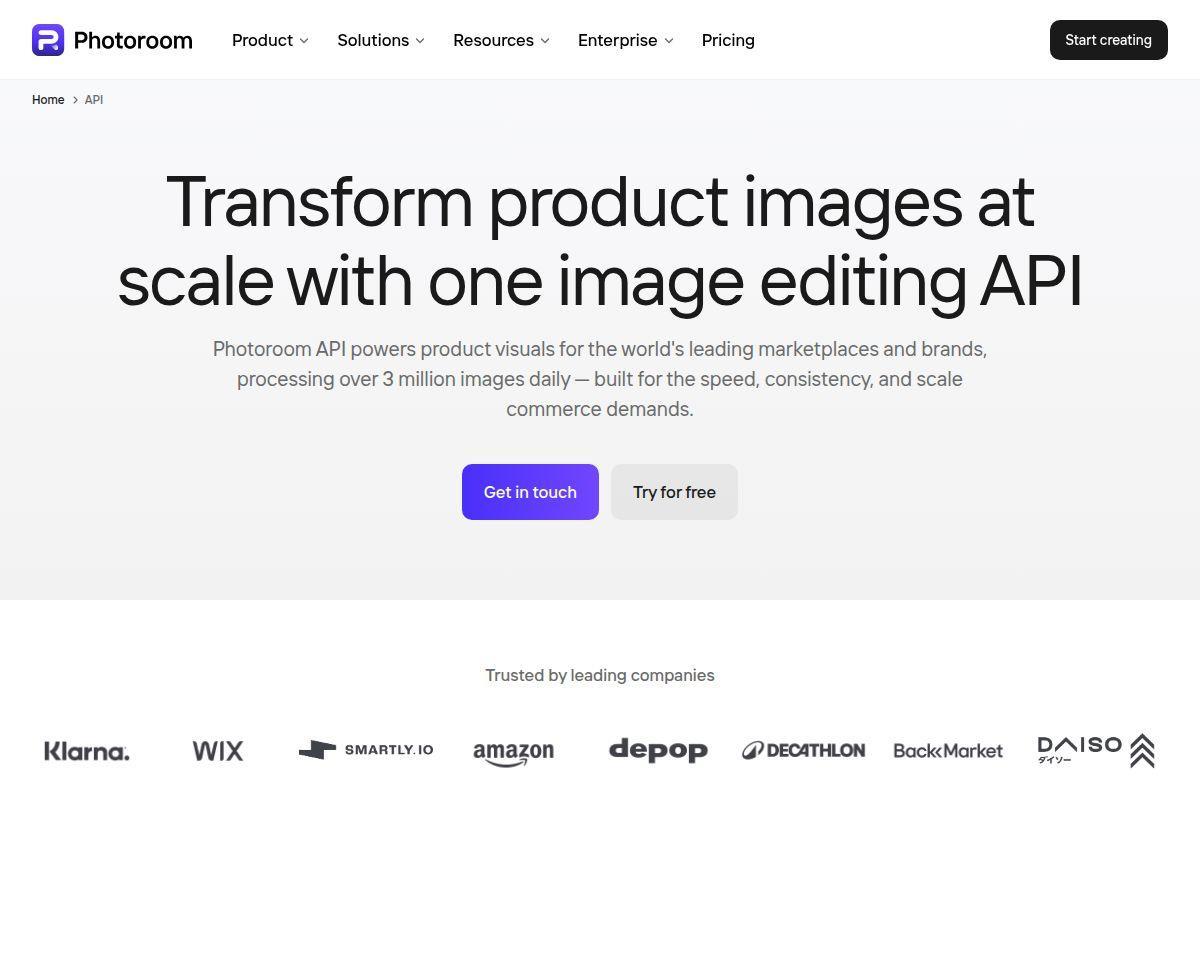 Photoroom API